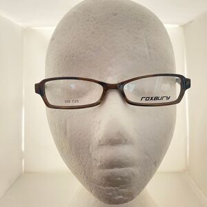 #5776 Roxbury Dark Turtle Shell Rectangular Eyeglass Frames Only 49-15-135